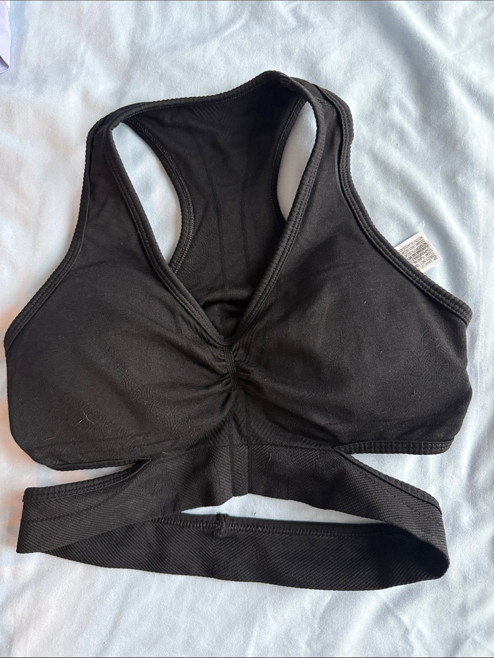 Alphalete Black Racerback Cutout Sports Bralette